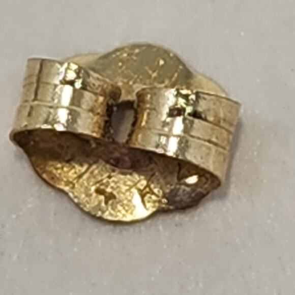 Cultured Freshwater Cream Pearl 14k Yellow Gold Stud Earrings Signed Classic - Picture 6 of 8